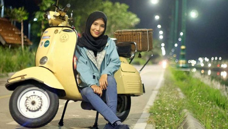 The scooter. (Photo: Qudwah Handayani via gridoto.com)