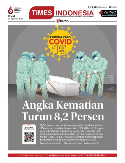 Edisi Jumat, 13 Agustus 2021: E-Koran, Bacaan Positif Masyarakat 5.0