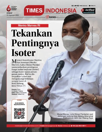 Edisi Jumat, 13 Agustus 2021: E-Koran, Bacaan Positif Masyarakat 5.0