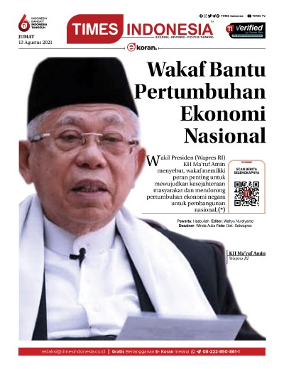 Edisi Jumat, 13 Agustus 2021: E-Koran, Bacaan Positif Masyarakat 5.0