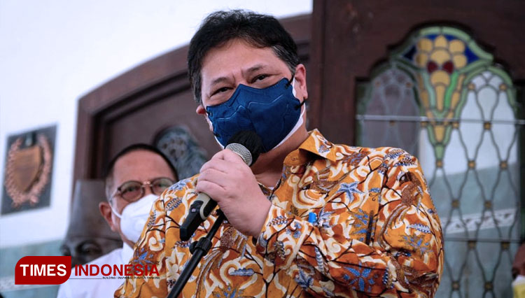 Menko Bidang Perekonomian Airlangga Hartarto. (Foto: TIMES Indonesia)