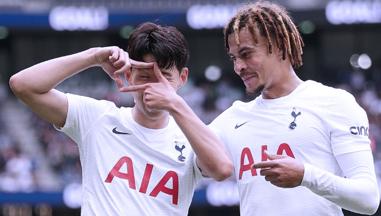 Selebrasi pemain Tottenham Hotspur Son Heung-min (Foto: Twitter Tottenham)