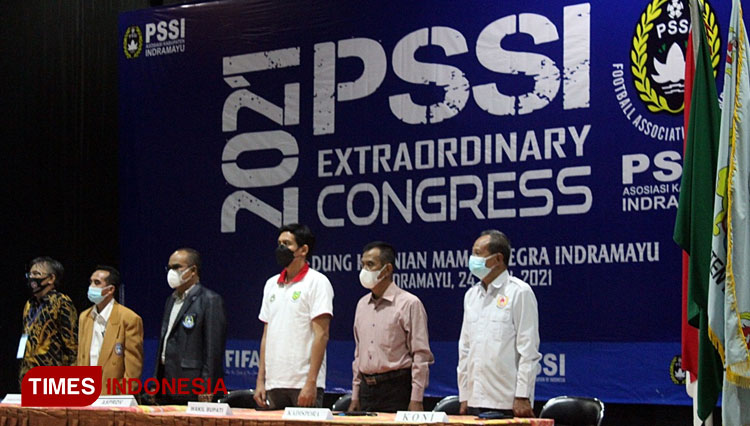 PSSI Extraordinary Congress 2021.(Foto: Muhamad Jupri/TIMES Indonesia)