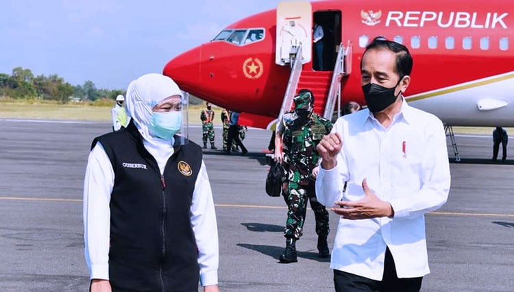Perdana, Presiden Jokowi Naik Pesawat Kepresidenan yang Telah Dicat Merah - TIMES Malang