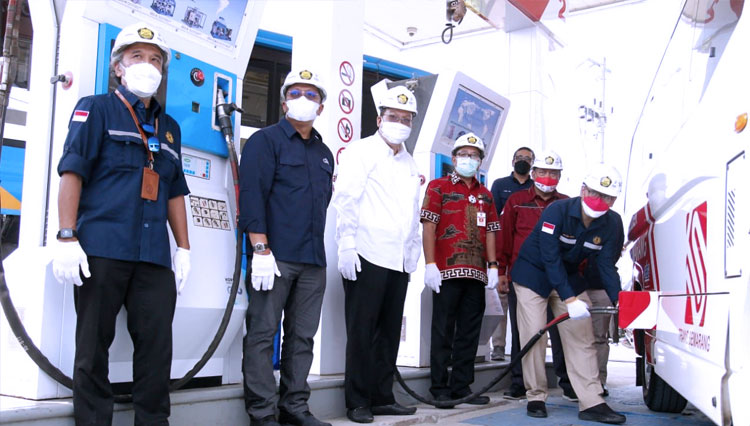 Berkapasitas Setara 30 Ribu Liter Premium Per Hari, Pertamina Resmikan SPBG Kaligawe