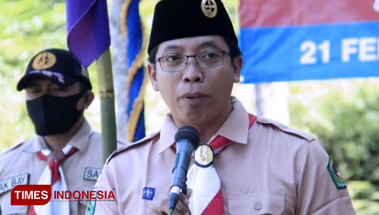 Ketua LP Ma'arif NU Banyuwangi, Zaki Al Mubarok (FOTO: Rizki Alfian/ TIMES Indonesia)