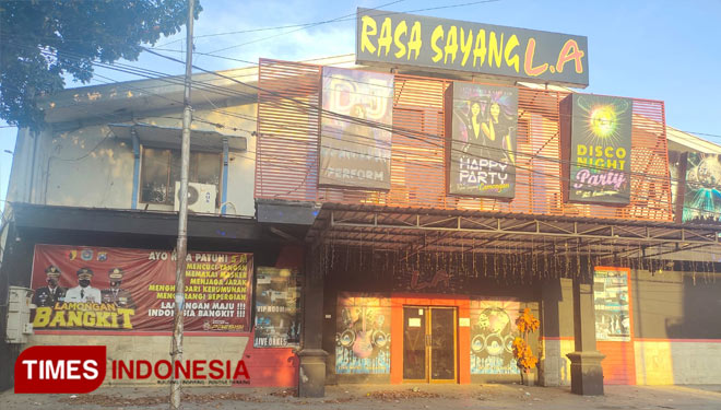 NAV Lamongan, salah satu tempat hiburan yang berada di LA Plaza Lamongan masih tutup, (Foto : Moch. Nuril Huda/TIMES Indonesia)