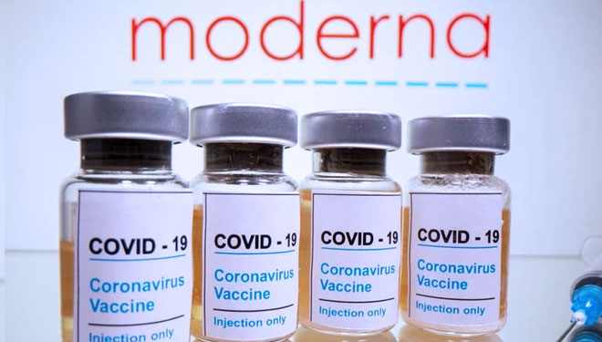 Vaksin COVID-19 buatan Moderna. (Foto: Reuters)