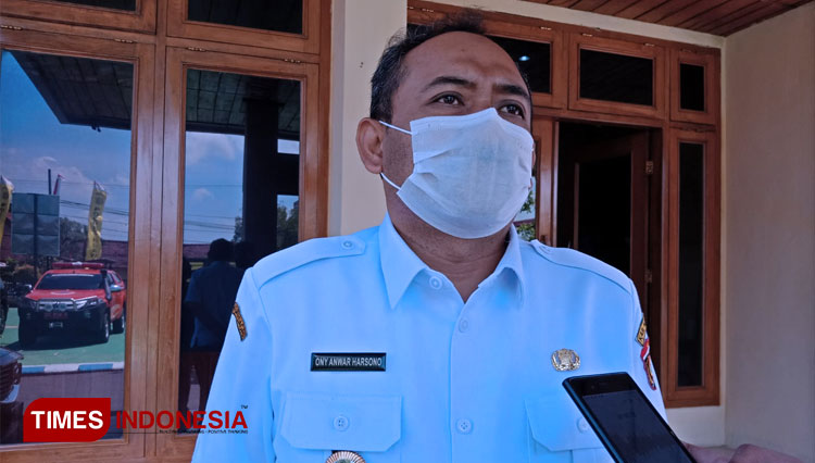 Bupati Ngawi Ony Anwar Harsono saat memberikan keterangan. (Foto: Dokumentasi TIMES Indonesia)
