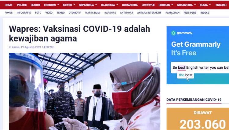 cek fakta wapres vaksin wajib 4