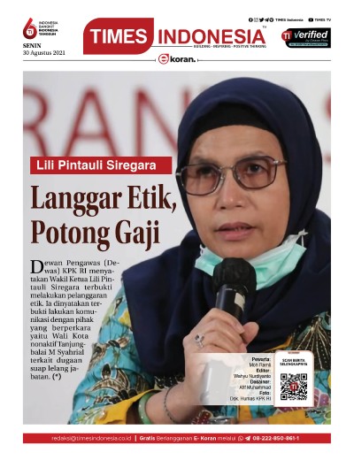Edisi Senin, 30 Agustus 2021: E-Koran, Bacaan Positif Masyarakat 5.0