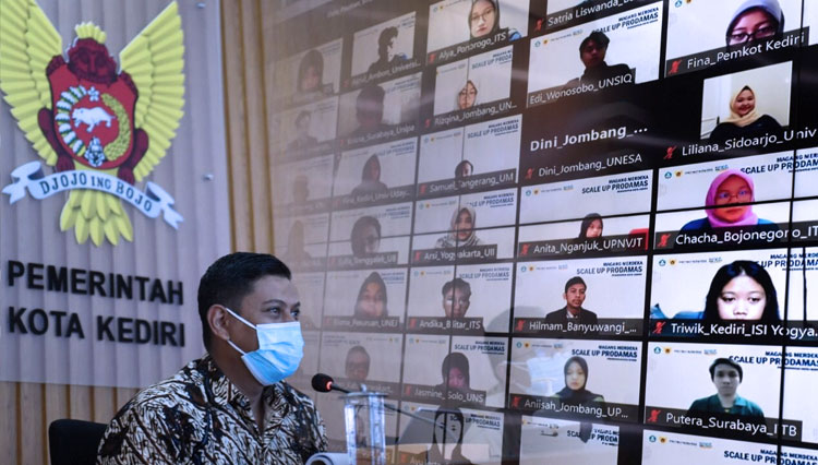 Diikuti Mahasiswa dari Sabang Merauke, Wali Kota Kediri Mulai Kick Off Magang Merdeka