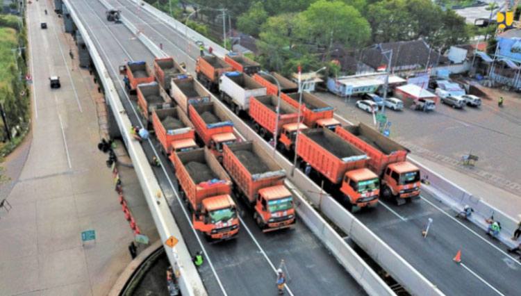 uji beban Flyover Ahmad Yani a