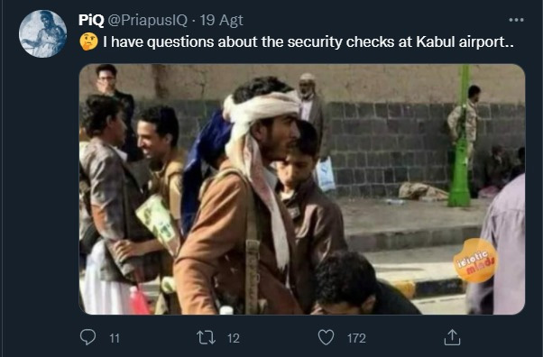cek fakta Pemeriksaan Keamanan Bandara Kabul Afghanistan 6