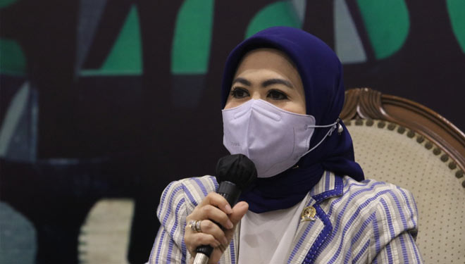 Anggota Komisi VI DPR RI Fraksi PAN Intan Fauzi di Kompleks Parlemen, Senayan, Jakarta. (FOTO: Dok. DPR RI).
