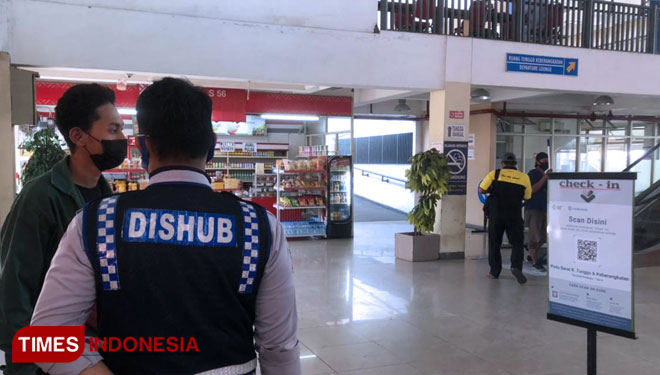 Aplikasi PeduliLindungi Jadi Syarat Naik Bus di Terminal Purabaya