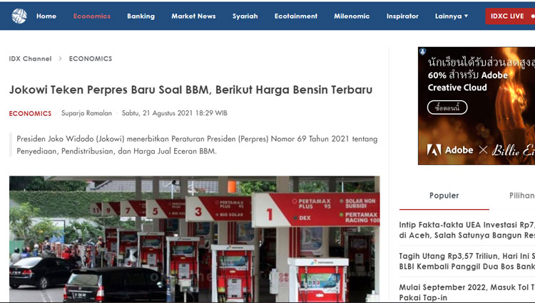 cek fakta kenaikan harga bbm 2