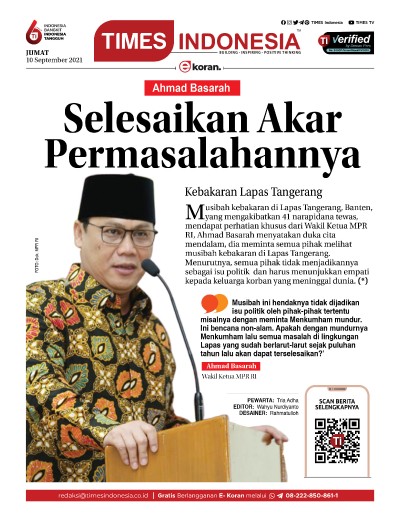 Edisi Jumat, 10 September 2021: E-Koran, Bacaan Positif Masyarakat 5.0