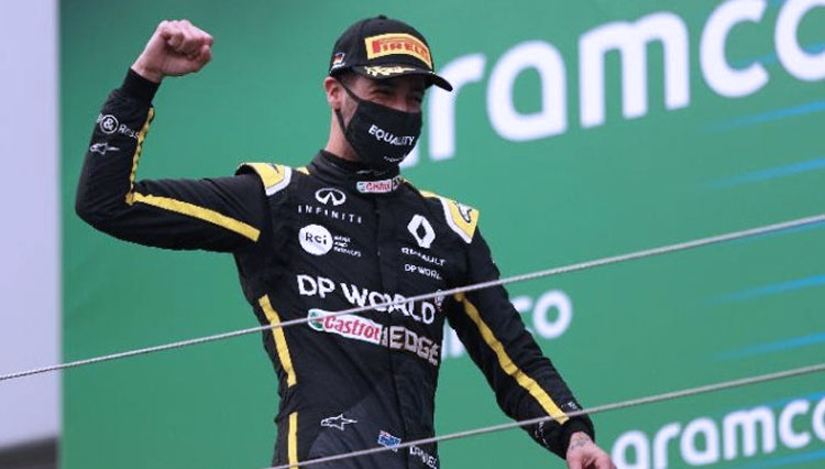 Pembalap McLaren, Daniel Ricciardo, keluar sebagai yang tercepat pada balapan Formula 1 (F1) GP Italia 2021. (FOTO: Formula1)
