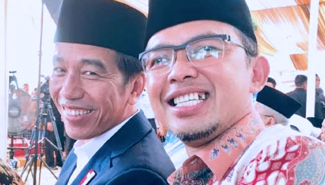 Wakil Sekretaris Dewan Syuro DPP PKB, KH Maman Imanulhaq bersama Presiden RI, Jokowi. (Foto: Maman Imanulhaq for TIMES Indonesia)