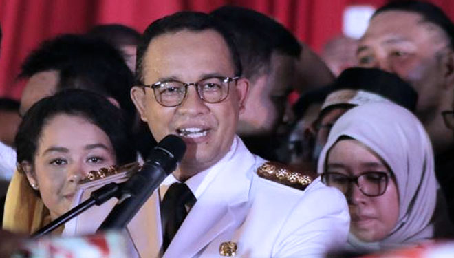 Anies Baswedan usai dilantik sebagai Gubernur DKI Jakarta oleh Presiden RI Jokowi di Istana Negara, 16 Oktober 2017. (FOTO: Dok. Pribadi). 
