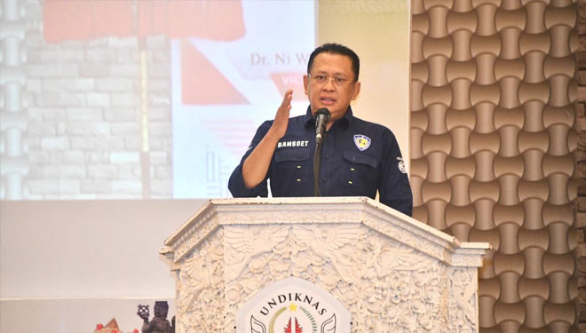Bicara di Universitas Pendidikan Nasional, Bamsoet: Keberadaan PPHN Sangat Mendesak