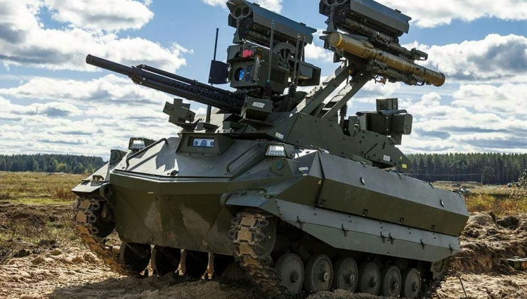 Rusia Memperkenalkan Robot Tempur Dua Sekaligus, Uran-9 dan Nerekhta