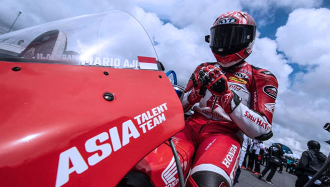 Mario Suryo Aji Finish di Posisi 8 FIM CEV Moto3 Misano Circuit Italia