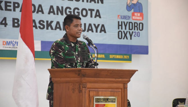 Kasi Pers Korem, Kolonel Inf Agus Supriyanto membeberkan jika keberadaan Hydro Oxy, wajib diketahui oleh personel Korem Bhaskara Jaya, Senin (20/9/2021).(Foto: Dok.Penrem BJ) 