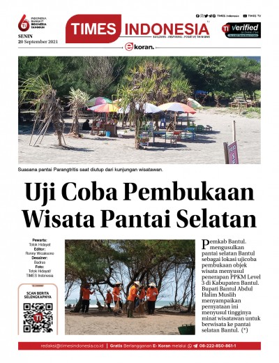 Edisi Senin, 20 September 2021: E-Koran, Bacaan Positif Masyarakat 5.0