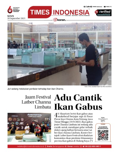 Edisi Senin, 20 September 2021: E-Koran, Bacaan Positif Masyarakat 5.0