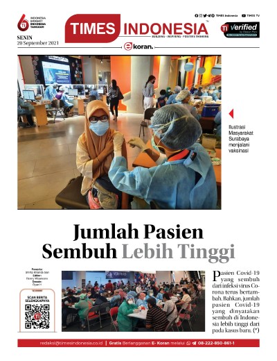 Edisi Senin, 20 September 2021: E-Koran, Bacaan Positif Masyarakat 5.0