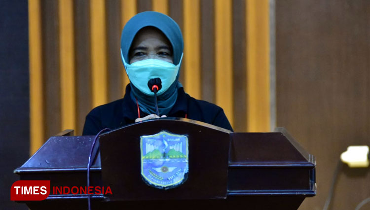 Wali Kota Banjar, Dr. Hj. Ade Uu Sukaesih saat memberikan arahan dalam pelatihan manajemen agribisnis (Foto: Susi/TIMES Indonesia)