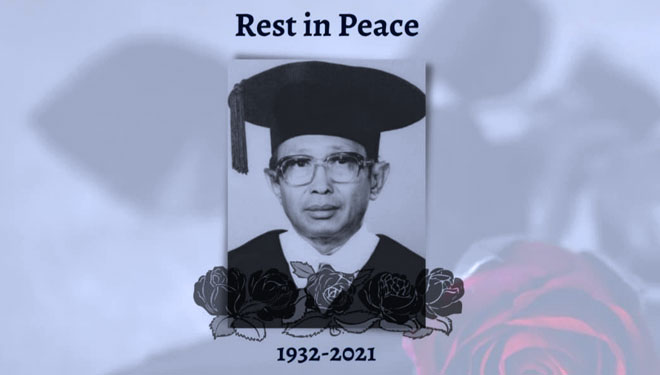 Ucapan bela sungkawa Guru Besar Fakultas Hukum Unair Prof Jacob Elfinus Sahetapy. (foto: Instagram FH Unair)
