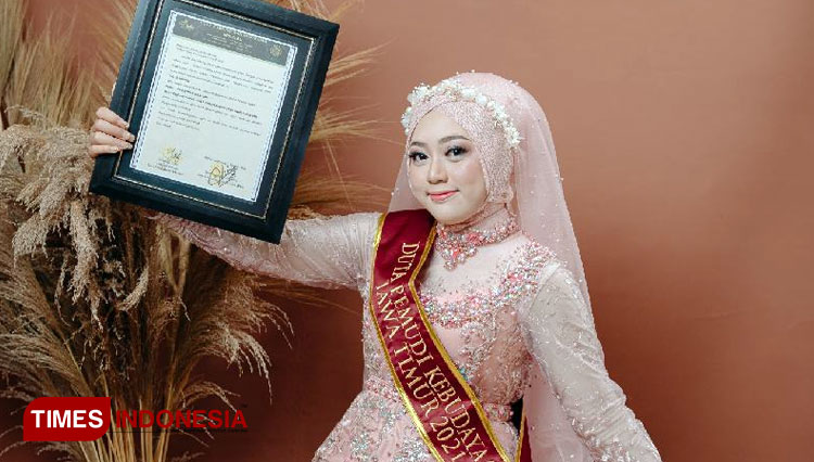Mahasiswi UIN Malang Vida Rofika Miladiah yang mewakili Jatim di ajang Duta Kebudayaan Indonesia 2021. (Foto: Dok. Pribadi for TIMES Indonesia)