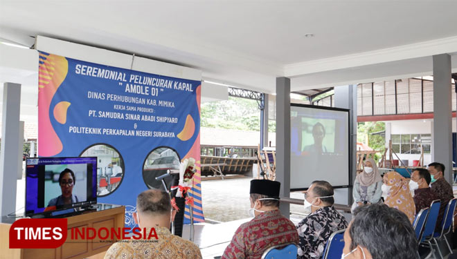 Penuhi Pesanan dari Mimika, PPNS Bersama PT SSA Luncurkan Speed Boat Amole 01