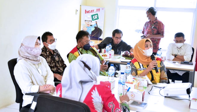 Balai Pelaksanaan Jalan Nasional (BPJN) Lampung saat menerima kunjungan kerja rombongan Badan Pemeriksa Keuangan (BPK), Jumat (24/9/2021). (FOTO: Biro Komunikasi Publik Kementerian PUPR RI)