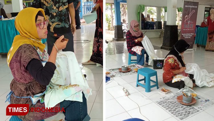 Para pembatik Hasta Padma Kabupaten Malang saat mengikuti sertifikasi. (Foto : Indra for TIMES Indonesia).