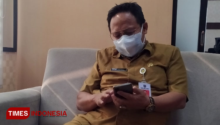 Akhmad Jazuli Sekda Jombang yang bakal pindah kerja menjadi Staf Ahli Gubernur Jatim saat ditemui di Pemkab Jombang (FOTO : Rohmadi/TIMES Indonesia) 