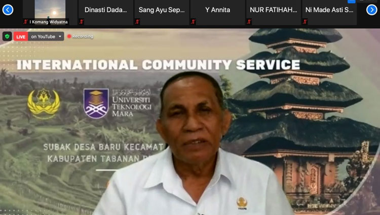 Pembukaan International Community Service kerjasama Prodi MSDP FP Unwar dengan Institute Penyelidikan Marine Borneo Universitas Malaysia Sabah, (foto: Dok. Unwar)