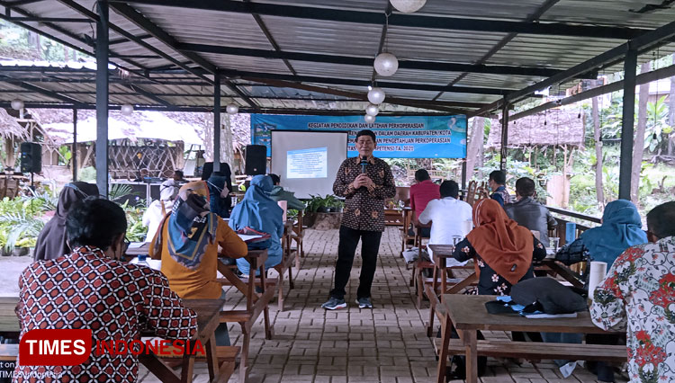 Suasana kegiatan pelatihan perkoperasian di Aula Situ Mustika Kota Banjar (foto: Susi/TIMES Indonesia)