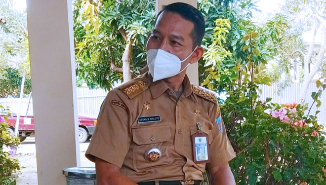 Camat Tarub Drs Agung Budi Waluyo M.M saat ditemui di Kantor Kecamatan Tarub (Foto Remon For TIMES Indonesia)