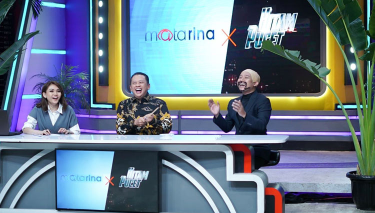 Ketua MPR RI Bambang Soesatyo saat tampil dalam Opera Van Java di Trans7, Jakarta, Selasa malam (28/9/2021). (FOTO: Dok. MPR RI).