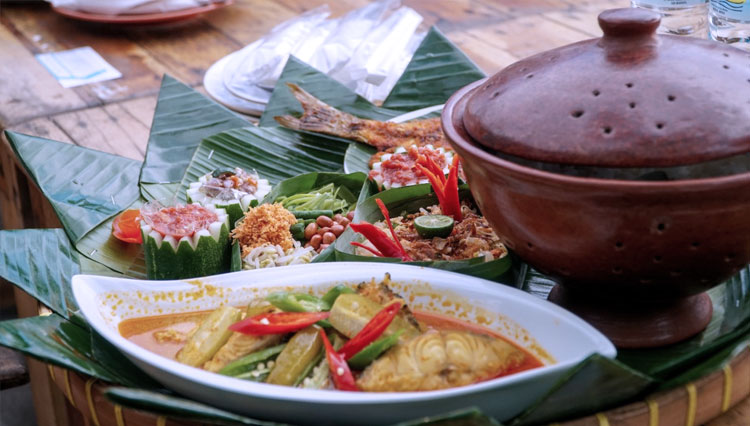 Salah satu sajian masakan dari peserta lomba memasak di acara pembukaan Road to Festival Pesona Senggigi 2021. (FOTO: Dispar Lombok Barat)