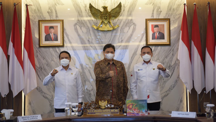 Menteri Koordinator Bidang Perekonomian Airlangga Hartarto (tengah). (Foto-foto: Kemenko Perekonomian for TIMES Indonesia)