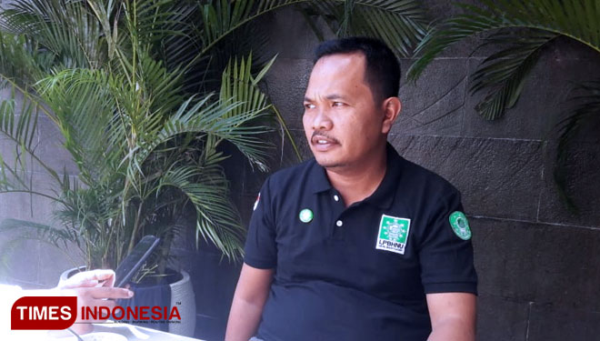 Kuasa hukum korban investasi bodong madu klanjeng Kabupaten Musi Banyuasin, Sumsel, Fahmi. SH., MH yang juga merupakan Ketua LPBHNU Musi Banyuasin. (FOTO: Khusnul Hasana/TIMES Indonesia)