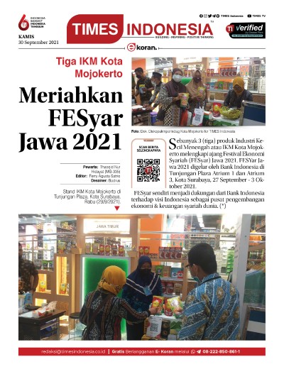 Edisi Kamis, 30 September 2021: E-Koran, Bacaan Positif Masyarakat 5.0