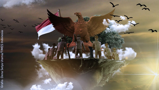 ilustrasi monumen pancasila sakti. (Dena Setya Utama/TIMES Indonesia)