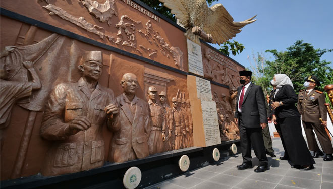 Tampilan Monumen PETA di Jalan Diponegoro Kota Madiun kini lebih menarik. (Foto: Diskominfo Kota Madiun)