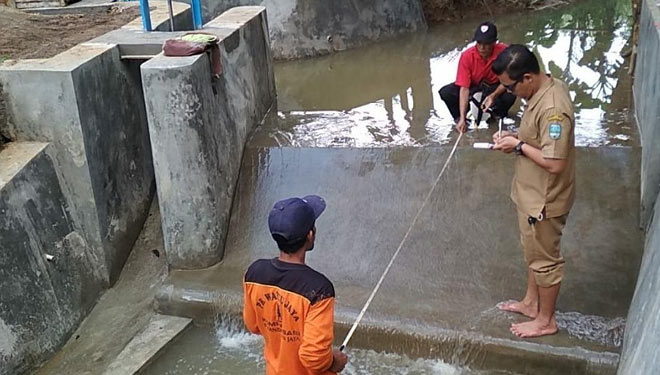 Lokasi pembangunan dam parit bersumber dari DAK 2021 (Dinas Pertanian Pangandaran)